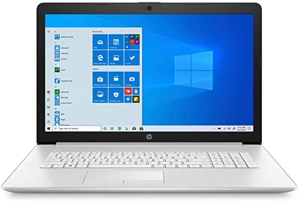 2020 Nuevo Hp 17-By3063St 17.3" Hd+ Portátil De Pantalla Intel I3-1005G1 8Gb De Memoria 128Gb Ssd + 1Tb Disco Duro Windows 10 Plata