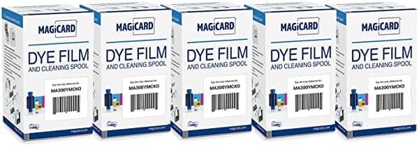 Bodno 5 Cintas De Color Magicard Ma300Ymcko - Ymcko - 300 Impresiones De Software