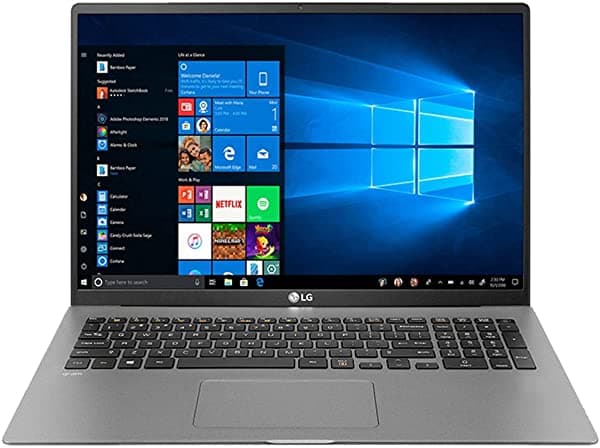 LG Gram WQXGA - Notebook Ultraliviana Intel Core i7-1065G7 16 GB de RAM 512 GB SSD 17Z90N-R.AAC8U1