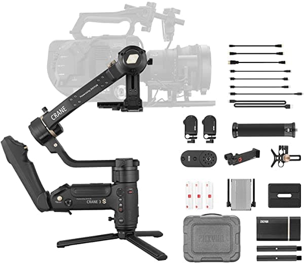 Zhiyun Crane 3S Pro Kit [Oficial] De Mano 3 Eje Estabilizador Dslr Cinema Camara Y Camcorder Procace A-CR107P-EU