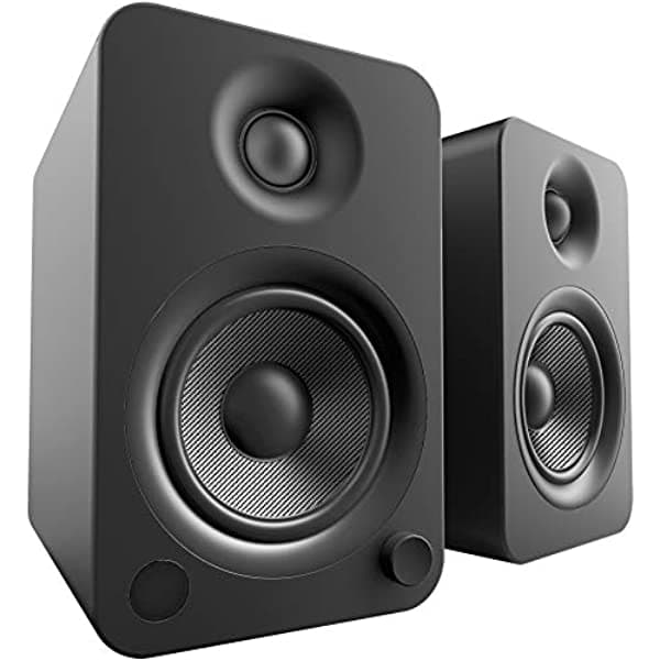 Kanto Yu4 - Altavoces De Estantería De 140 W Con Bluetooth Y Preamplificador De Teléfono Color Negro Mate Par YU4MB