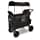 Wonderfold W2 Luxe - Carrito Plegable Multifunción Para 2 Pasajeros Con Toldo Ajustable Asientos Reclinables Con Hebillas Magnéticas Automáticas Y Un Manillar Cubierto De Cuero Vegano (Negro Carbón)