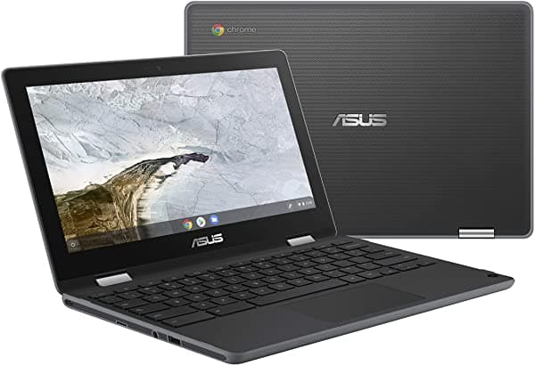 Asus Chromebook Flip C214Ma-Ys02T 11.6" Resistente Al Agua Y Resistente Al Agua Pantalla Táctil 360 2 En 1 Intel N4000 4Gb Ddr4 Ram 32Gb De Almacenamiento Diseño Mil Std Chrome Os Stylus C214MA-YS02T-S