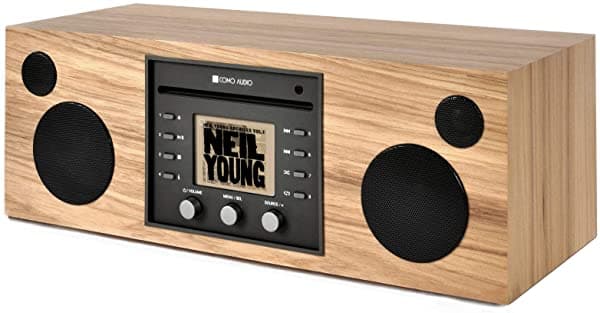 Como Audio Musica - Sistema De Música Inalámbrico Con Reproductor De Cd Radio Por Internet Spotify Connect Wi-Fi Fm Bluetooth Y Transmisión De Un Solo Toque (Noble/Negro) MWBA