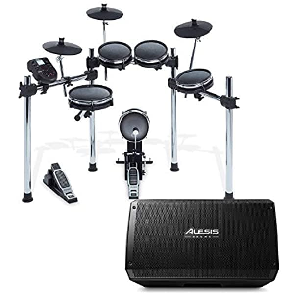 Kit De Malla Alesis Surge | Cabezales De Malla De Kit De Electrotónica De Ocho Piezas | 40 Kits 385 Sonidos 60 Pistas De Juego De Juego | Usb Midi Con