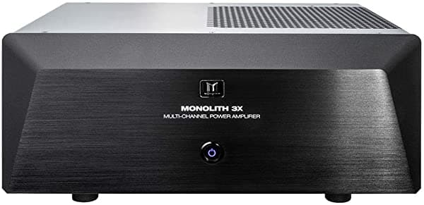 Monoprice Monolith - Amplificador De Potencia Multicanal Color Negro Con 3 X 200 Vatios Por Canal Entradas Xlr Para Cine En Casa Y Estudio 115594