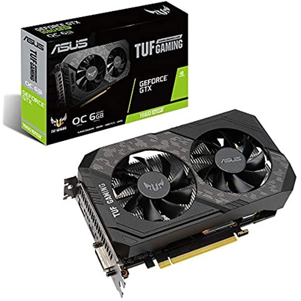Asus Tuf - Tarjeta De Video Para Videojuegos Geforce Gtx 1660 Super 6 Gb Gddr6 Oc Edition TUF-GTX1660S-O6G-GAMING
