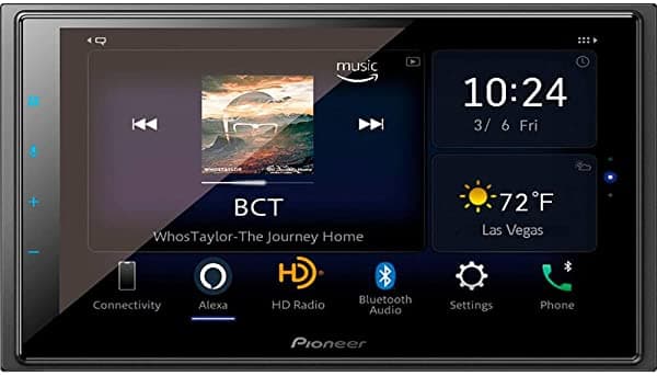 Pioneer Dmh-W4660Nex 6.8" - Amazon Alexa Integrado Android Auto Apple Carplay Bluetooth - Receptor Multimedia Digital Multimedia Negro