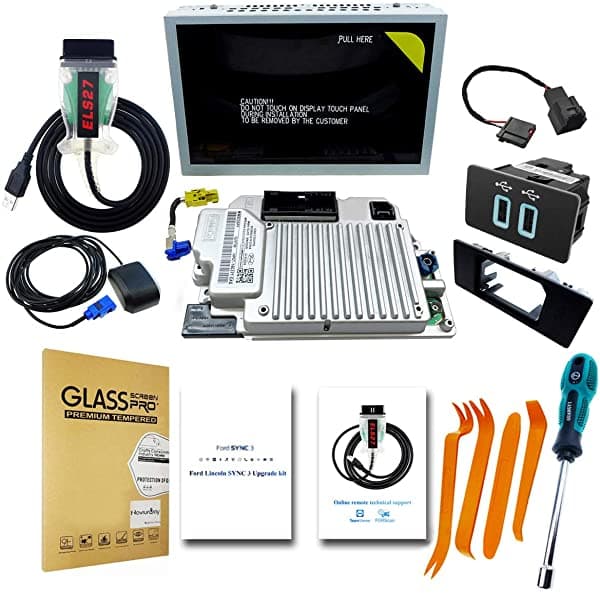 TIKSCIENCE 2021 Sync 2 A Sync 3 Kit De Actualización Se Adapta A Ford Lincoln Sync3.4 Myford Touch (Mft) Soporte Carplay/Personalizar Ui/Wallpaper Incluyendo Módulo Apim Gen Iv Hub Usb Antena De Navegación Gps - 8 Pulgadas for Ford Lincoln SYNC 3