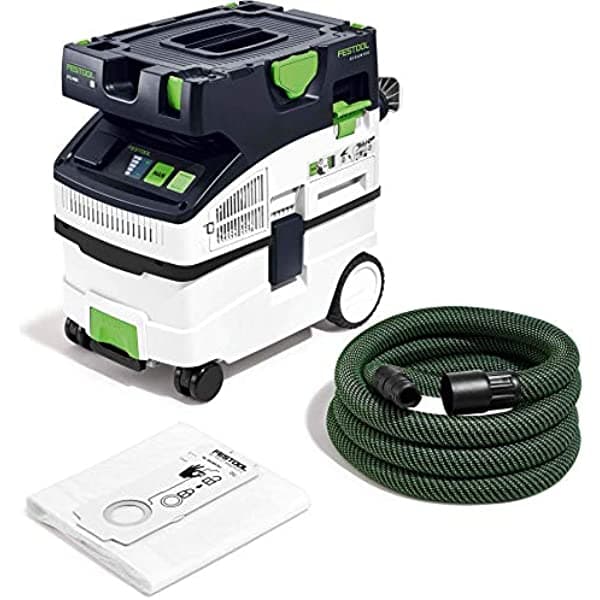 Festool 574837 Ct Midi I Extractor de Polvo Hepa con Bluetooth, ideal para talleres y obras, alta eficiencia y filtrado superior.
