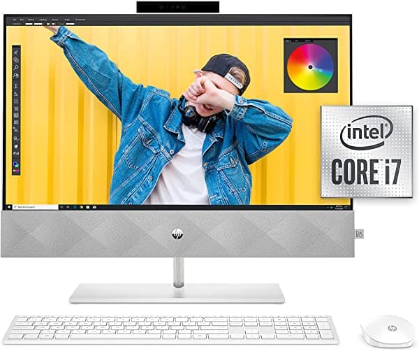 Hp 24 Pavilion Todo En Uno Pc 10Th Gen I7-10700T Procesador 16 Gb Ram Almacenamiento Dual 512 Gb Ssd Y 1Tb Hdd Hd Hd Ips 24 Pulgadas Windows 24-k0080