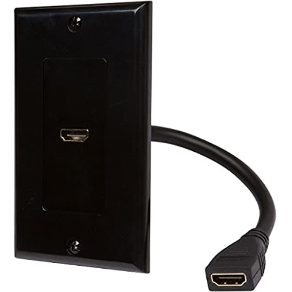 Buyer'S Point - Placa De Pared Hdmi (100 Unidades) Color Negro 1004_100