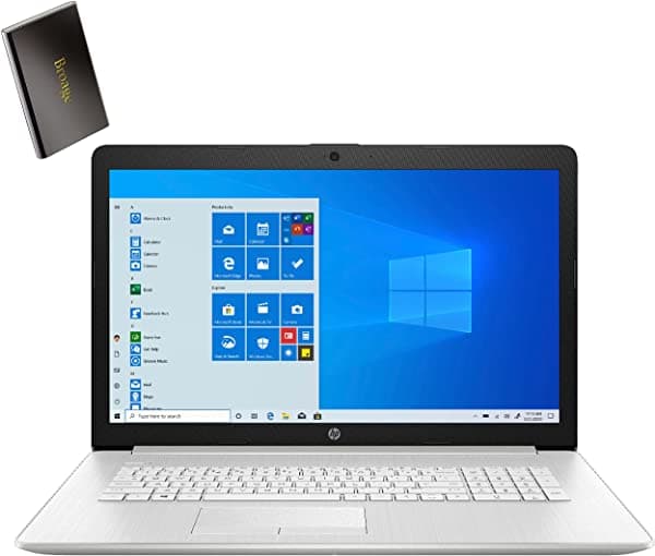 Hp Computadora Portátil Con Pantalla Táctil Hd+ De 17.3 Pulgadas Hexa-Core Amd Ryzen 5 5625U (Beat I5-1235U) 16 Gb Ddr4 Ram 1 Tb Pcie Ssd 802.11Ac Wifi Bluetooth 5.0 Windows 11 Cable De Extensión Broag 17-by