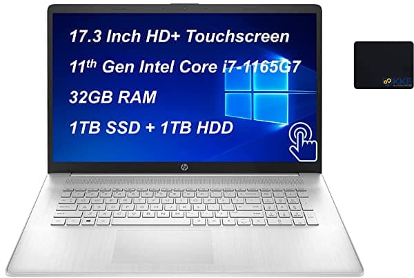 HP HD+ Laptop Touchscreen Intel Core Webcam HDMI Teclado Retroiluminado Windows 10 Home 17t