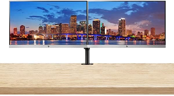 Monitor Hp Elitedisplay E223 De 215 Pulgadas Con Retroiluminación Led Ips (1Fh45A8#Aba) Paquete De 2 Pantallas Con Soporte De Monitor Doble Totalmente Ajustable Y Abrazadera De Montaje En Escritorio ASISP70