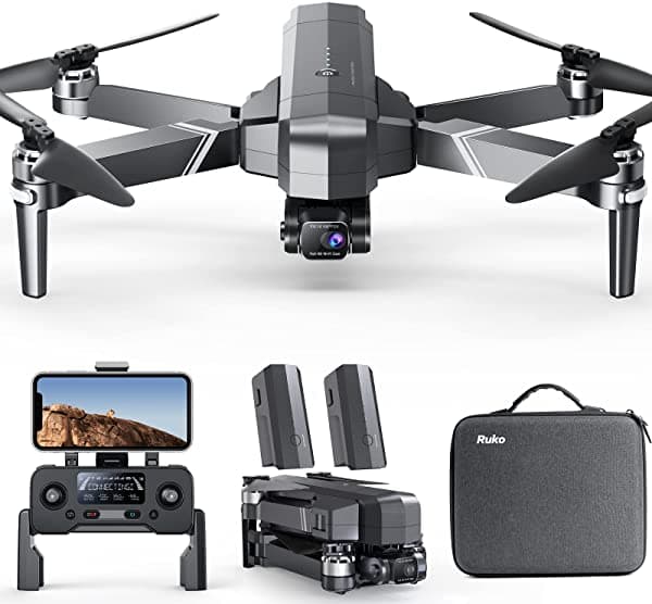 Ruko Dron F11Gim2 Con Cámara 4K Para Adultos Transmisión De Video Hd De 3 Km Cuadricóptero Gimbal De 2 Ejes Con Eis Antivibración Con 2 Baterías Resistencia Al Viento De Nivel 7 De Motor Sin Escobillas 5465884