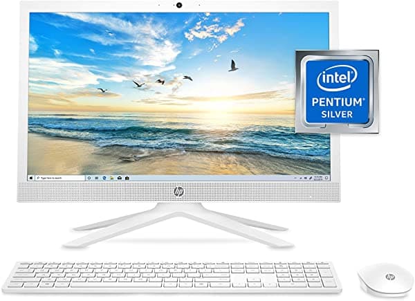 Hp 21 Pc Todo En Uno Procesador Intel Pentium Silver J5040 De Cuatro Núcleos 4 Gb De Ram 128 Gb De Almacenamiento Ssd Pantalla Full Hd De 20.7 Pulgadas Windows 10 Home Con Seguridad Mejorada Cámara De Privacidad (21-B0020 2020)