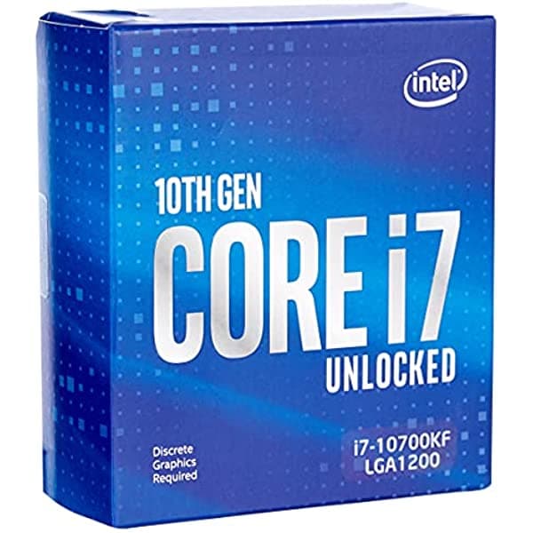Intel Core I7-10700Kf - Placa Base (380 Ghz Lga1200 125 W) BX8070110700KF