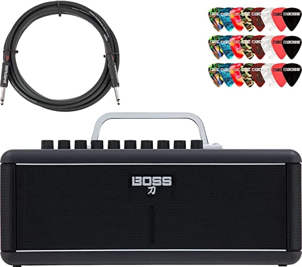 Boss Katana Air Amplificador De Guitarra Bundle Roland Cable De Instrumento Y 24Pk Púas AUS-KTN-AIR-COMBO-STD-V2