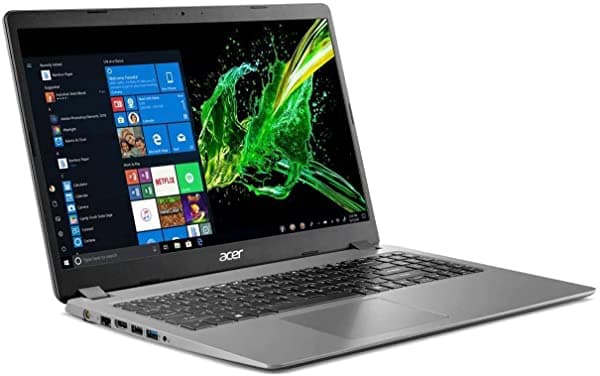 Acer Aspire 3 2020 15.6" Full Hd 1080P Laptop Pc Procesador Intel Core I5-1035G1 Quad-Core 8Gb Ddr4 Ram 256Gb Ssd Ethernet Hdmi Wi-Fi Cámara Web Teclado Numérico Windows 10 Home Gris Acero A315-56-594
