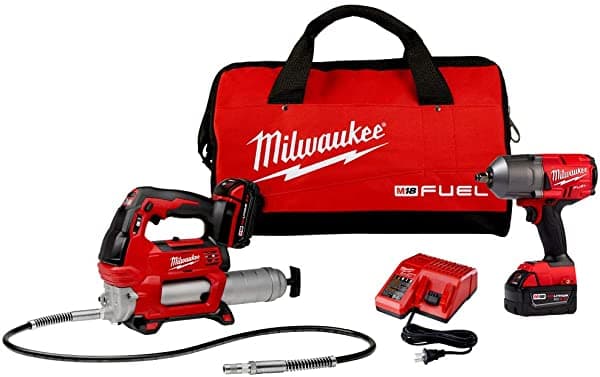 Milwaukee M18 - Combustible De 1/2 Pulgada De Alto Par De Impacto Con Grasa Libre Gu Cromo (2767-22Gg)