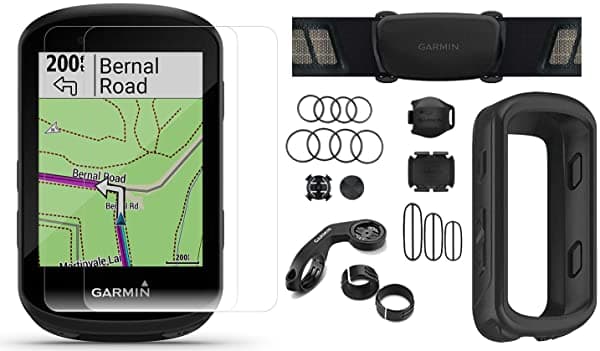 PlayBetter Garmin Edge 530 - Computadora GPS para Bicicleta con HRM, Sensores de Velocidad/Cadencia, Funda de Silicona (Negro) y Vidrio Templado, Mapas de Ciclo, VO2 Max, Ruta de Popularidad | Computadora de Ciclismo | 010-02060-10 010-02083-00