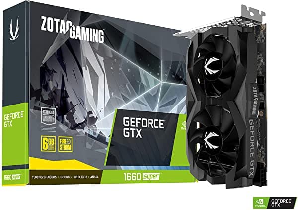 Zotac Gaming Nvidia Geforce Gtx 1660 Super Twin Fan Super 6Gb Tarjeta Gráfica ZT-T16620F-10L
