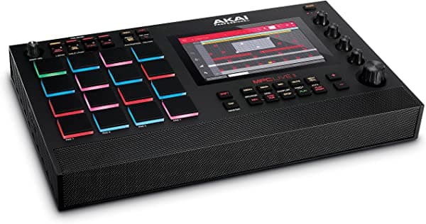AKAI MPC Live 2 - Máquina de ritmos, sampler y creador de beats con parlantes, pads, motores de sintetizador y pantalla táctil