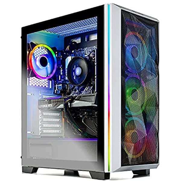 Skytech Chronos - Computadora De Escritorio Para Juegos - Amd Ryzen 5 5600X 3.7 Ghz Rtx 3070 Ssd Nvme De 1 Tb Ddr4 3200 Fuente De Alimentación Dorada De 650 W Wi-Fi Ac Windows 10 Home De 64 Bits ST-ChronosW-0284-AM