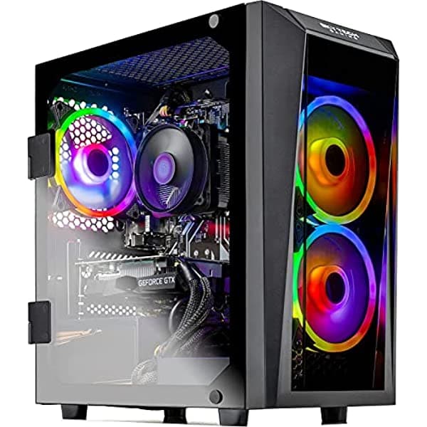 Skytech Blaze Ll Gaming Pc Desktop - Intel I5-10400F Gtx 1660 1Tb Nvme 16G Ddr4 3200 Ac Wi-Fi Windows 10 Home 64-Bit Negro ST-BLAZEll-0351-B-AM