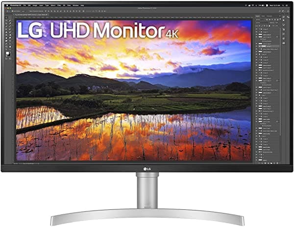 Lg 32Un650-W Monitor De 32 Pulgadas Uhd (3840 X 2160) Ips Ultrafina Compatibilidad Hdr10 Dci-P3 95% De Gama De Colores Amd Freesync Diseño Prácticamente Sin Bordes Soporte Ajustable En Altura - Plateado/Blanco