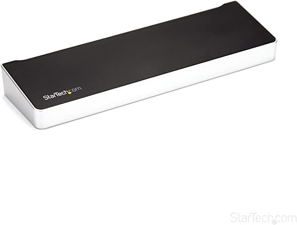 StarTech.com USB-C Dock - Estación de Acoplamiento para Notebook de Triple Monitor 4K con Doble DisplayPort y HDMI - Entrega de Alimentación de 100 W - USB-C, 4 Concentradores USB-A - USB 3.1 Gen 1 Tipo-C - Windows y MacBook (DK30CH2DEP)