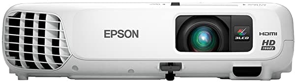 Epson 730HD Proyector para entretenimiento en el hogar, HDMI, 3LCD, 3000 lúmenes, brillo en color y blanco (V11H558020)