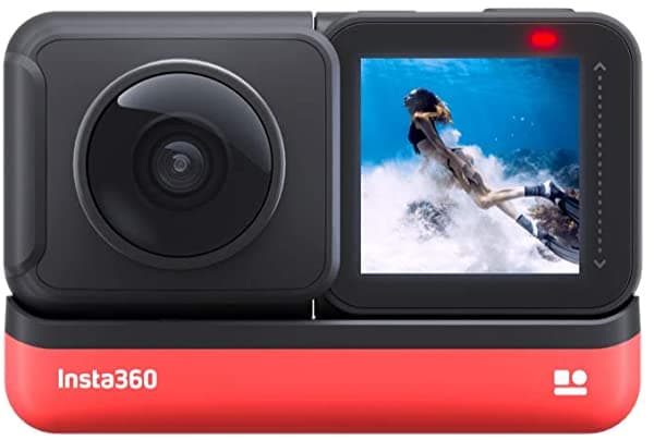 Insta360 One R 360 Edition - Cámara De 5.7 K De 360 Grados Con Estabilización Ipx8 Impermeable Efecto De Palo Selfie Invisible Pantalla Táctil Edición De Ia CINAKGP/D