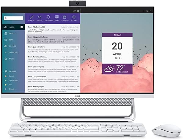 Dell Inspiron 7700 Aio Desktop Fhd De 27 Pulgadas Fhd Infinity Touch All En One - Intel Core I7-1165G7 12Gb 2666Mhz Ddr4 Ram 1Tb Hdd + 256Gb Ssd Iris Xe Gráficos Windows 10 Home - Silver (Último Modelo) i7700-7996SLV-PUS