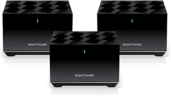 Netgear Nighthawk Sistema De Malla Wifi 6 De Tres Bandas (Mk83) - Enrutador Ax3600 Con 2 Extensores De Satélite Cobertura De Hasta 6750 Pies Cuadrados Y Más De 40 Dispositivos MK83-100NAS