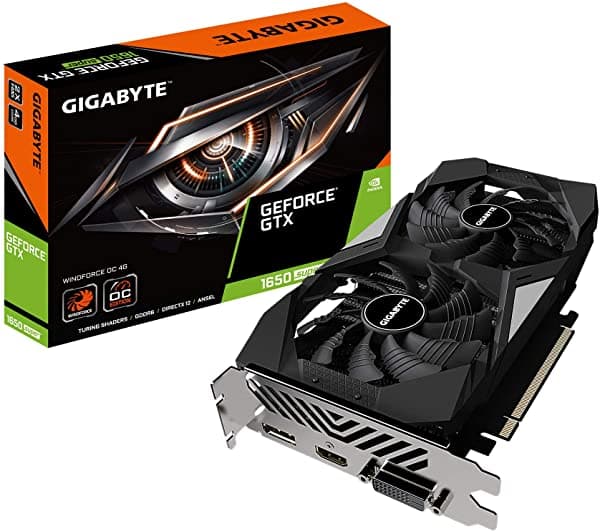 Gigabyte Gv-N165Swf2Oc-4Gd Geforce Gtx 1650 Super Windforce Oc 4G Tarjeta Gráfica 2X Ventiladores Windforce 4Gb 128-Bit Gddr6 Tarjeta De Vídeo