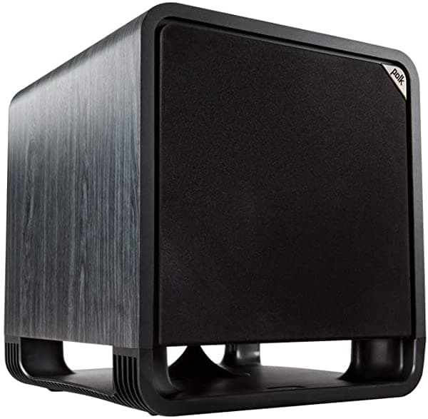 Polk Audio Subwoofer Hts 12 Con Tecnología Power Port | Woofer De 12 Pulgadas Hasta 400 W Amp | Para La Mejor Experiencia De Cine En Casa | Sub Moderno Que Se Adapta A Cualquier Entorno | Nogal Negro Lavado AM7516-A