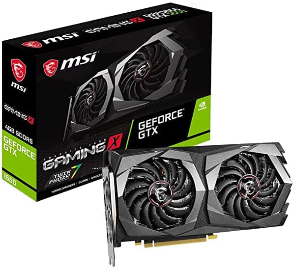 MSI GTX 1650 D6 Gaming X Tarjeta Gráfica Dual Fan 4GB GDDR6 DirectX 12 VR Ready HDMI/DP Soporte HDCP