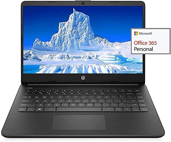 Hp - Laptop Hd De 14” Ligera Amd 3020E (Hasta 2.6 Ghz) 8 Gb De Ram 128 Gb Ssd + 64 Gb Emmc 1 Año De Office 365 Wifi Bluetooth 5 Usb Tipo A Y C Hdmi Cámara Win10 Con Accesorios Ghost Manta (2021)
