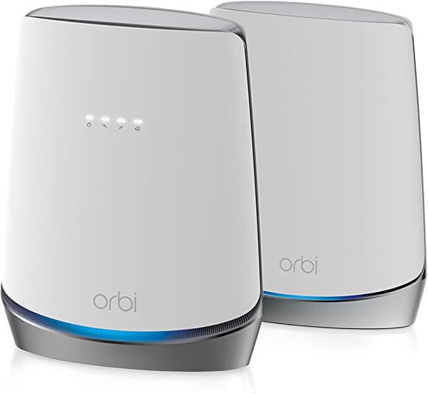Netgear Orbi Sistema Wifi 6 Para Todo El Hogar Con Módem De Cable Integrado Docsis 3.1 (Cbk752) - Enrutador De Módem De Cable + 1 Extensor De Satélite | Cubre Hasta 5.000 Pies Cuadrados 40+ Dispositivos | Ax4200 (Hasta 4.2 Gbps) CBK752-100NAS