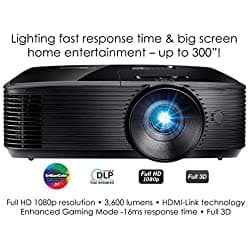 Optoma HD146X - Proyector de Alto Rendimiento para Películas & Juegos | Brillo 3600 lúmenes | Modo Gaming Mejorado | Respuesta 16ms