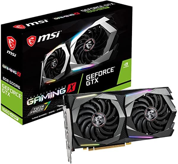Tarjeta Gráfica Geforce Gtx 1660 Msi Gaming. Super 192-Bit Hdmi/Dp 6Gb Gdrr6 Soporte Hdcp Directx 12 Doble Ventilador Vr Ready Oc (Gtx 1660 Super Gaming X) G166SGX