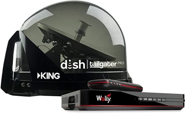 Antena De Televisión Portátil King Tailgater Pro Premium Dish 2 Tv Antena Y Receptor Wally DTP4950