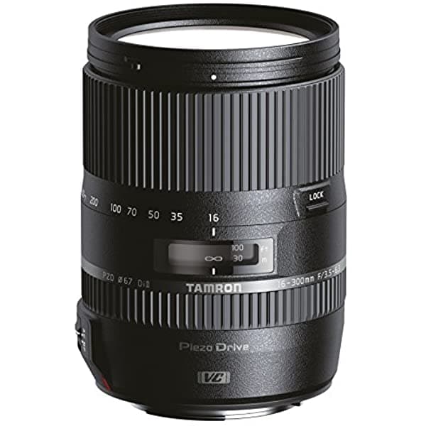 Tamron 16 - 300 Mm F/3.5 - 6.3 Di Ii Vc Pzd Lente Macro Para Cámaras Canon (Modelo B016E) - Versión Internacional (No De Garantía) Para Nikon Negro B016N