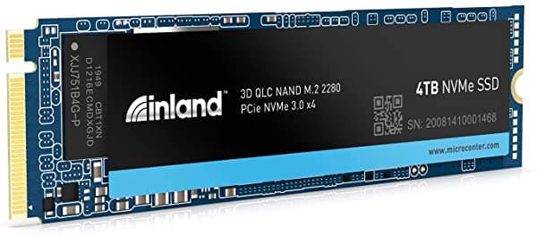 Inland Profesional - Unidad De Estado Sólido Interna Ssd 3D Qlc Nand M.2 2280 Pcie Nvme 3.0 X4 4TB QLC NVME