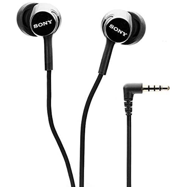 Sony Mdr-Ex155Ap - Auriculares In-Ear Con Micrófono (Negro) MDR-EX155AP/BLACK