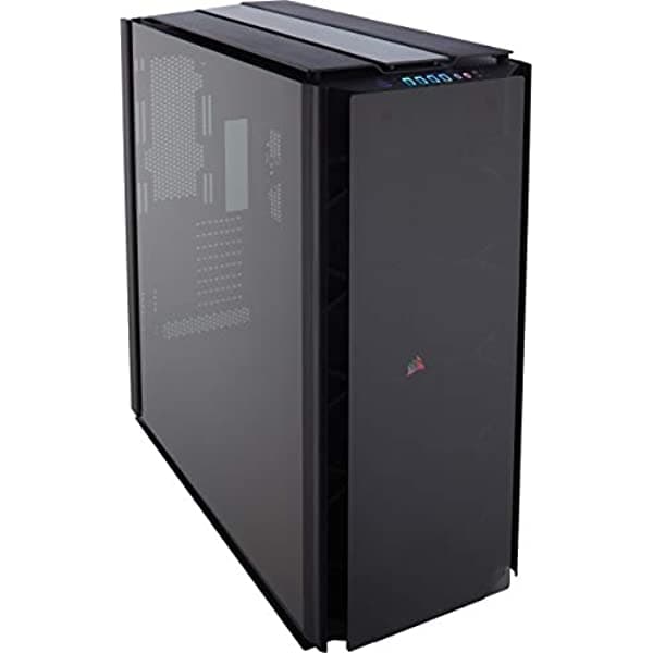 Corsair Obsidian Series 1000D Super-Tower - Carcasa De Vidrio Templado Ahumado Borde De Aluminio Ventilador Commander Pro Integrado Y Controlador De Iluminación CC-9011148-WW