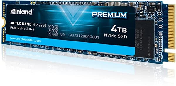 Inland Unidad De Estado Sólido Interna Nvme Pcie 3.0 X4 M.2 2280 Tlc 3D Nand Ssd Velocidad De Lectura/Escritura De Hasta 3400 Mb/S Y 3000 Mb/S 6000 Tbw