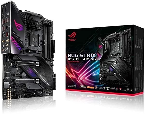 Asus Rog Strix X570-E Gaming Atx - Pcie 4.0 Aura Sync Rgb Lighting 2.5 Gbps E Intel Gigabit Lan Wifi 6 (802.11Ax) Disipadores De Calor Duales M.2
